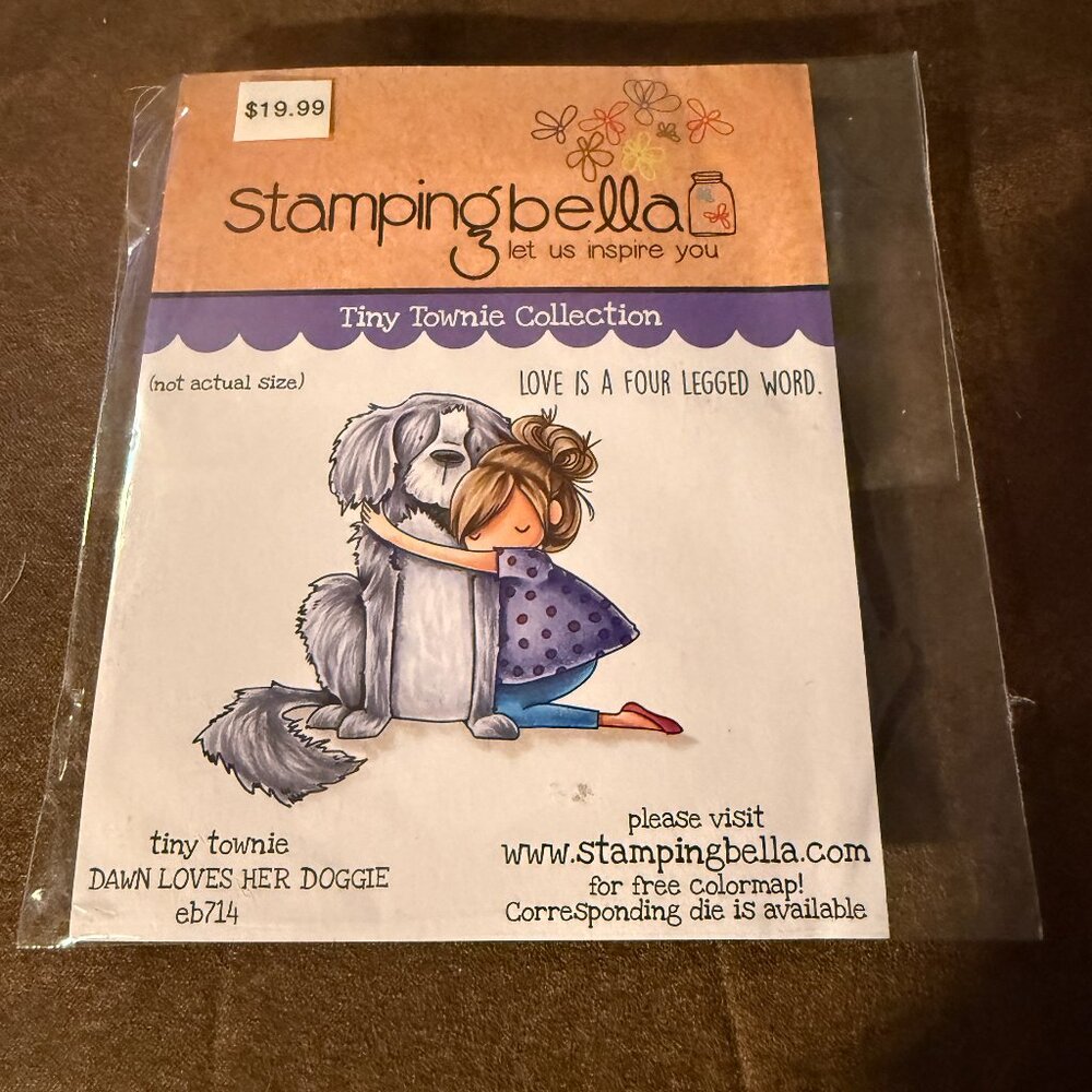 Stamping Bella Rubber Stamps Dawn Loves Her Doggie eb714 (3)